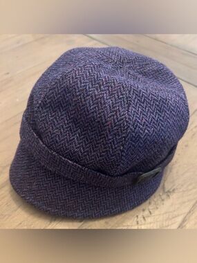 Mucros Weavers Ladies Tweed Flapper Cap Purple, Size Medium